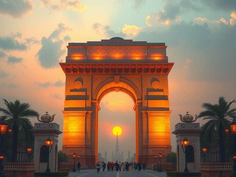 Vast Indian cultural landscape India Gate Champion world map